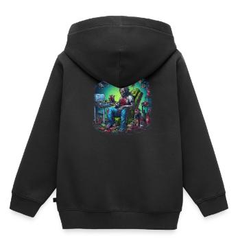 Monster Monster Demon Devil Vampire Guhl Zombie - Kids Premium Organic Hoodie - black - Back - AI Model Kid Male (0cm)