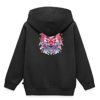 Drache mystisch Lindwurm Monster Ungeheuer Biest - Kinder Premium Organic Hoodie - Schwarz - Hinten - AI Model Kid Male (0cm)