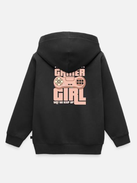 Gaming - Kinder Premium Organic Hoodie - Schwarz