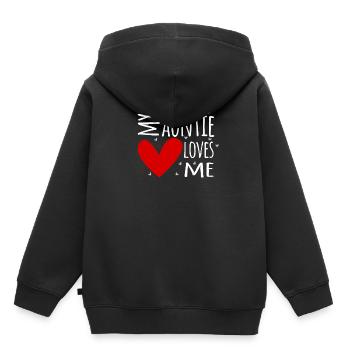 My Auntie Loves Me Aunt Babystramler - Kids Premium Organic Hoodie - black - Back - AI Model Kid Male (0cm)