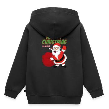 Santa Claus - Kids Premium Organic Hoodie - black - Back - AI Model Kid Male (0cm)