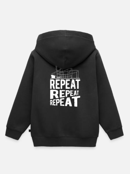 Achterbahn - Kinder Premium Organic Hoodie - Schwarz