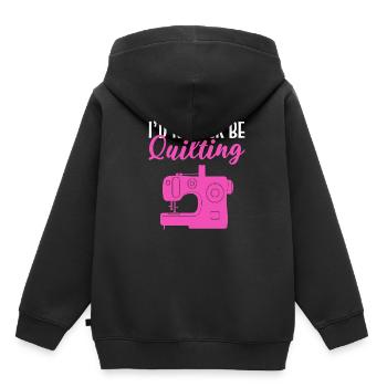 Eher quilten Couturier Gift - Kinder Premium Organic Hoodie - Schwarz - Hinten - AI Model Kid Male (0cm)