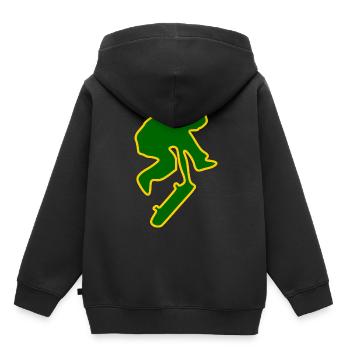 Skateboard Skater Skateboarder Skate - Sweat Premium à capuche enfant bio - noir - Dos - AI Model Kid Male (0cm)