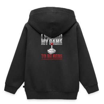 Gamer - Kids Premium Organic Hoodie - black - Back - AI Model Kid Male (0cm)