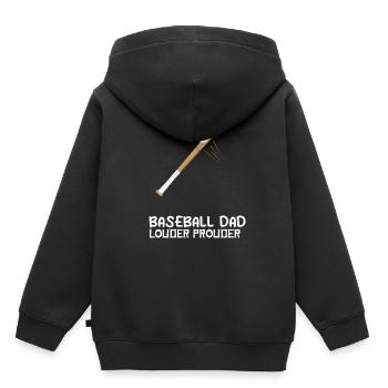 Softball Baseball Papa lauter stolzer Fan Ballers - Kinder Premium Organic Hoodie - Schwarz - Hinten - AI Model Kid Male (0cm)
