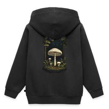 Goa Mushroom Night Magic of Mushrooms Party Design - Kids Premium Organic Hoodie - black - Back - AI Model Kid Male (0cm)