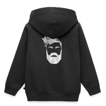 Origami Bart November Haar rasieren - Kinder Premium Organic Hoodie - Schwarz - Hinten - AI Model Kid Male (0cm)