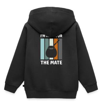 Mate Saying Amérique latine Sud-Américain Yerba - Sweat Premium à capuche enfant bio - noir - Dos - AI Model Kid Male (0cm)