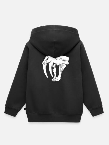 Säbelzahntiger - Kinder Premium Organic Hoodie - Schwarz