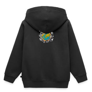 Pollution pour les écologistes - Sweat Premium à capuche enfant bio - noir - Dos - AI Model Kid Male (0cm)