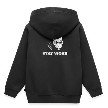 étranger - Sweat Premium à capuche enfant bio - noir - Dos - AI Model Kid Male (0cm)