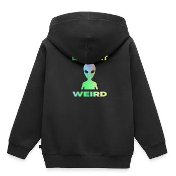 Alien Aliens Ufo cadeau extraterrestre - Sweat Premium à capuche enfant bio - noir - Dos - AI Model Kid Male (0cm)
