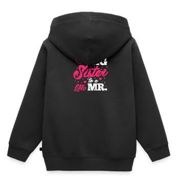 Big sister - Kids Premium Organic Hoodie - black - Back - AI Model Kid Male (0cm)