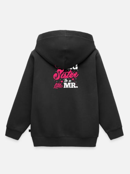 Big sister - Kids Premium Organic Hoodie - black