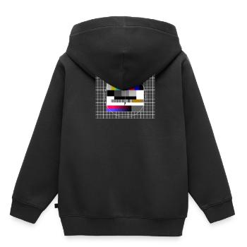 Testbild Envoyer Pause 80's 80's - Sweat Premium à capuche enfant bio - noir - Dos - AI Model Kid Male (0cm)