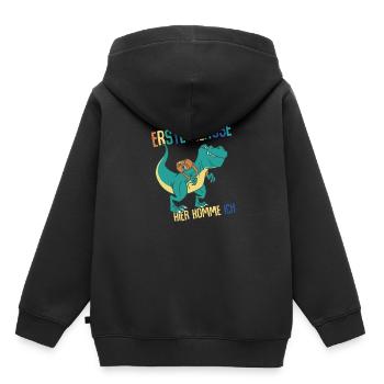 Schulkind Erste Klasse Schulanfänger Schulstart - Kinder Premium Organic Hoodie - Schwarz - Hinten - AI Model Kid Male (0cm)