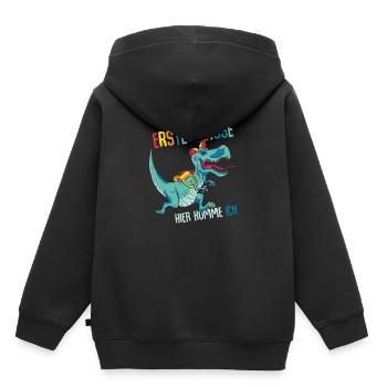 Schulkind Erste Klasse Schulanfänger Schulstart - Kinder Premium Organic Hoodie - Schwarz - Hinten - AI Model Kid Male (0cm)