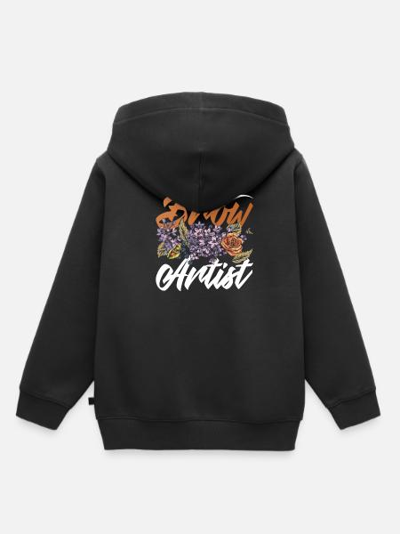 Brow Artist - Kinder Premium Organic Hoodie - Schwarz