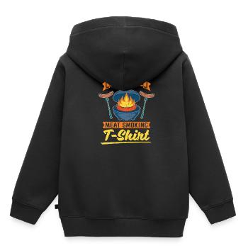 This Is My Meat Grilling T Shirt Grilling - Kids Premium Organic Hoodie - black - Back - AI Model Kid Male (0cm)