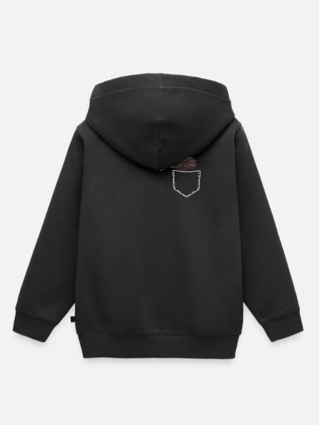 Kiwi Bird Nouvelle Zélande cadeau amoureux des animaux - Sweat Premium à capuche enfant bio - noir