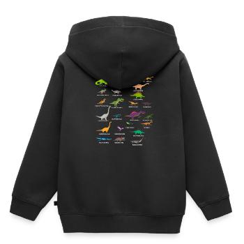 Paläontologe Paläontologie Dino Dinosaurier T-Rex - Kinder Premium Organic Hoodie - Schwarz - Hinten - AI Model Kid Male (0cm)