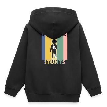 Gebrochener Arm Knochen Genesung Verletzung - Kinder Premium Organic Hoodie - Schwarz - Hinten - AI Model Kid Male (0cm)