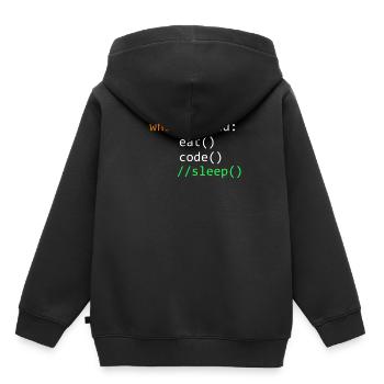 Programmierung Informatik Entwickler Programmierer - Kinder Premium Organic Hoodie - Schwarz - Hinten - AI Model Kid Male (0cm)