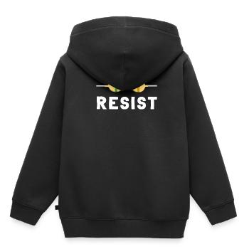 Résistance Électronique Ingénierie Physique - Sweat Premium à capuche enfant bio - noir - Dos - AI Model Kid Male (0cm)