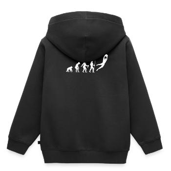 Torwart Torhüter Fußball Keeper Tor Geschenk - Kinder Premium Organic Hoodie - Schwarz - Hinten - AI Model Kid Male (0cm)