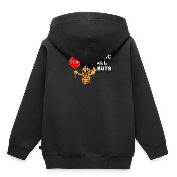 Allergie Allergiker Nuss Nüsse Allergisch Geschenk - Kinder Premium Organic Hoodie - Schwarz - Hinten - AI Model Kid Male (0cm)