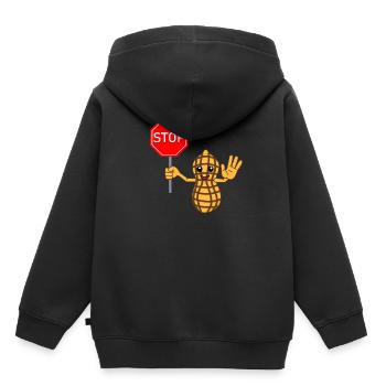 Allergie Allergiker Nuss Nüsse Allergisch Geschenk - Kinder Premium Organic Hoodie - Schwarz - Hinten - AI Model Kid Male (0cm)