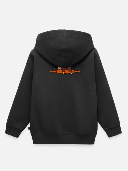 Boulangerie pâtisserie gâteau cuisine pâtisseries cadeau - Sweat Premium à capuche enfant bio - noir