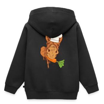 Cuisinier Cuisiniers Cuisinier Âne Cuisine Arts culinaires Hôte - Sweat Premium à capuche enfant bio - noir - Dos - AI Model Kid Male (0cm)