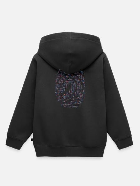 Fingerabdruck - Kinder Premium Organic Hoodie - Schwarz