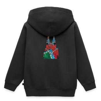 Kölner Dom Köln Karneval - Kinder Premium Organic Hoodie - Schwarz - Hinten - AI Model Kid Male (0cm)