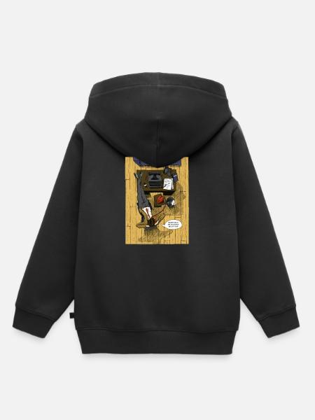 Beschäftigter Mann - Kinder Premium Organic Hoodie - Schwarz
