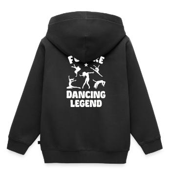 Future Dancing Legend - Sweat Premium à capuche enfant bio - noir - Dos - AI Model Kid Male (0cm)