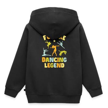 Future Dancing Legend - Sweat Premium à capuche enfant bio - noir - Dos - AI Model Kid Male (0cm)