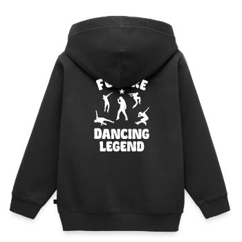 Future Dancing Legend - Sweat Premium à capuche enfant bio - noir - Dos - AI Model Kid Male (0cm)