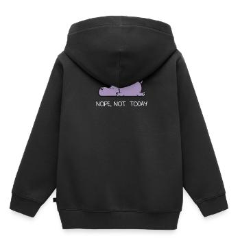 Funny lazy Hippo Nile Horse Nope gift - Kids Premium Organic Hoodie - black - Back - AI Model Kid Male (0cm)