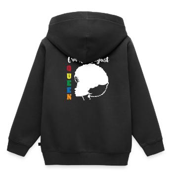 Sternzeichen Löwe - Kinder Premium Organic Hoodie - Schwarz - Hinten - AI Model Kid Male (0cm)