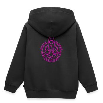 First grade, school enrollment, first graders - Kids Premium Organic Hoodie - black - Back - AI Model Kid Male (0cm)