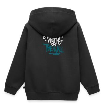 Graffiti - Sweat Premium à capuche enfant bio - noir - Dos - AI Model Kid Male (0cm)