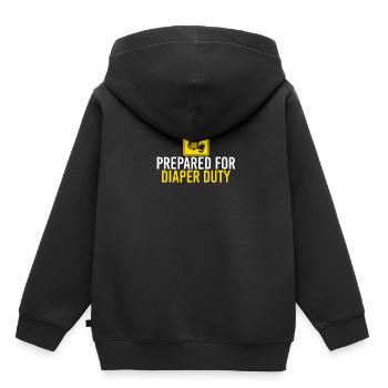 Fatherhood baby father gift - Kids Premium Organic Hoodie - black - Back - AI Model Kid Male (0cm)