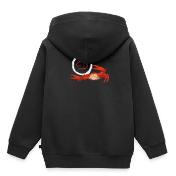 Sternzeichen Krebs Cancer - Kinder Premium Organic Hoodie - Schwarz - Hinten - AI Model Kid Male (0cm)