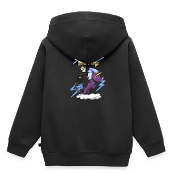 Death Metal - Sweat Premium à capuche enfant bio - noir - Dos - AI Model Kid Male (0cm)