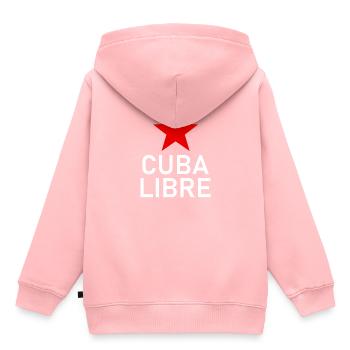 Cuba Libre - Kuba - Fidel - Castro Ché - Havanna - Kinder Premium Organic Hoodie - Rosa - Hinten - AI Model Kid Female (0cm)