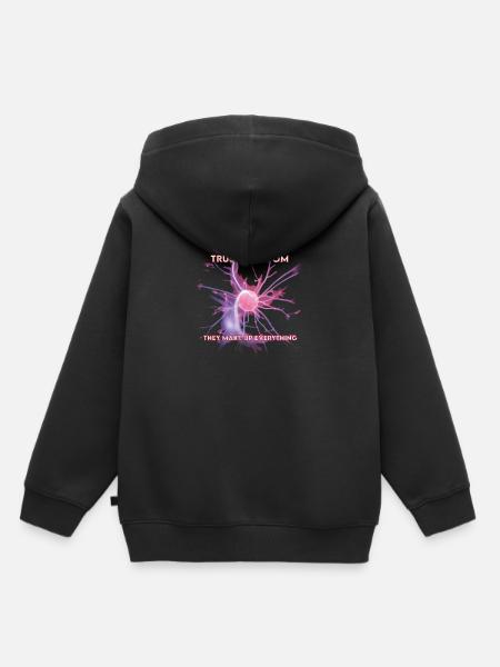 Science Atom Humour - Kids Premium Organic Hoodie - black