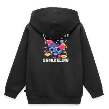 Snorkeling Snorkelers Diving Divers Gift - Kids Premium Organic Hoodie - black - Back - AI Model Kid Male (0cm)